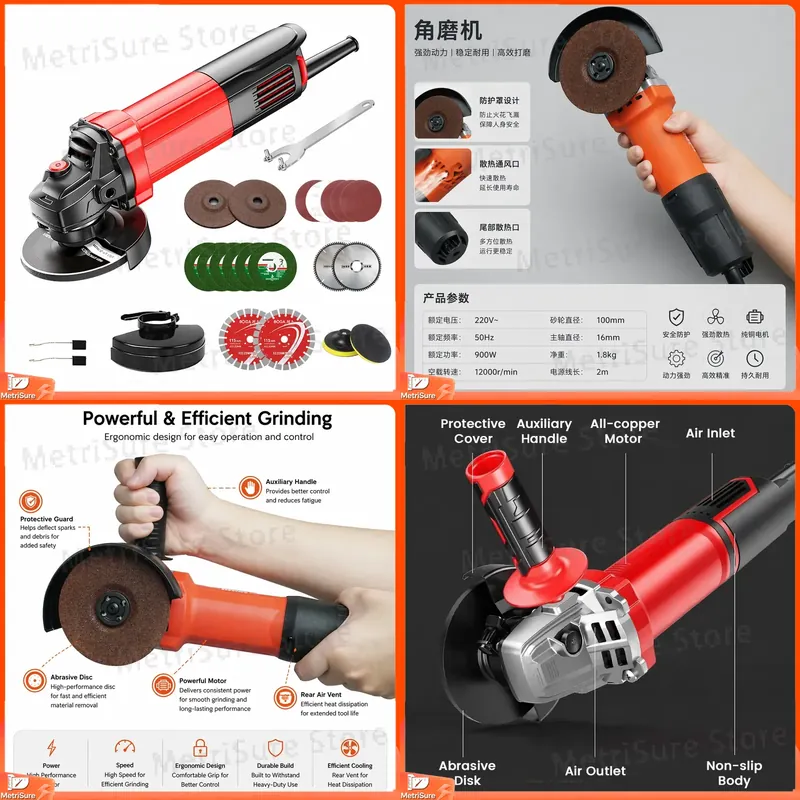 Angle Grinder Variable Speed Corded - Meuleuse d'angle filaire à vitesse variable