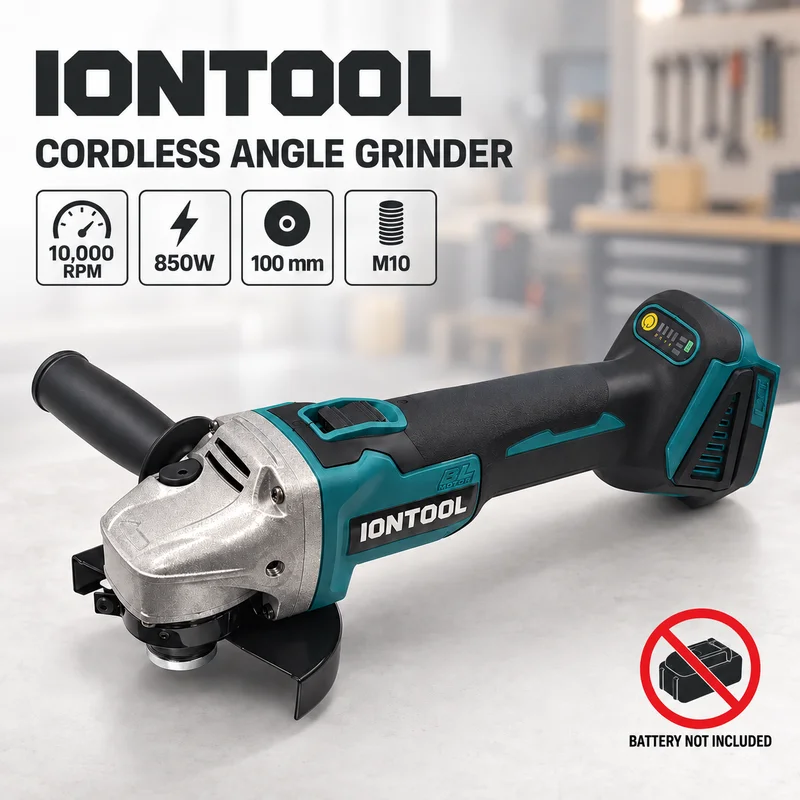 Brushless Grinder 100Mm 850W - IONTOOL Meuleuse d'angle sans fil 850W