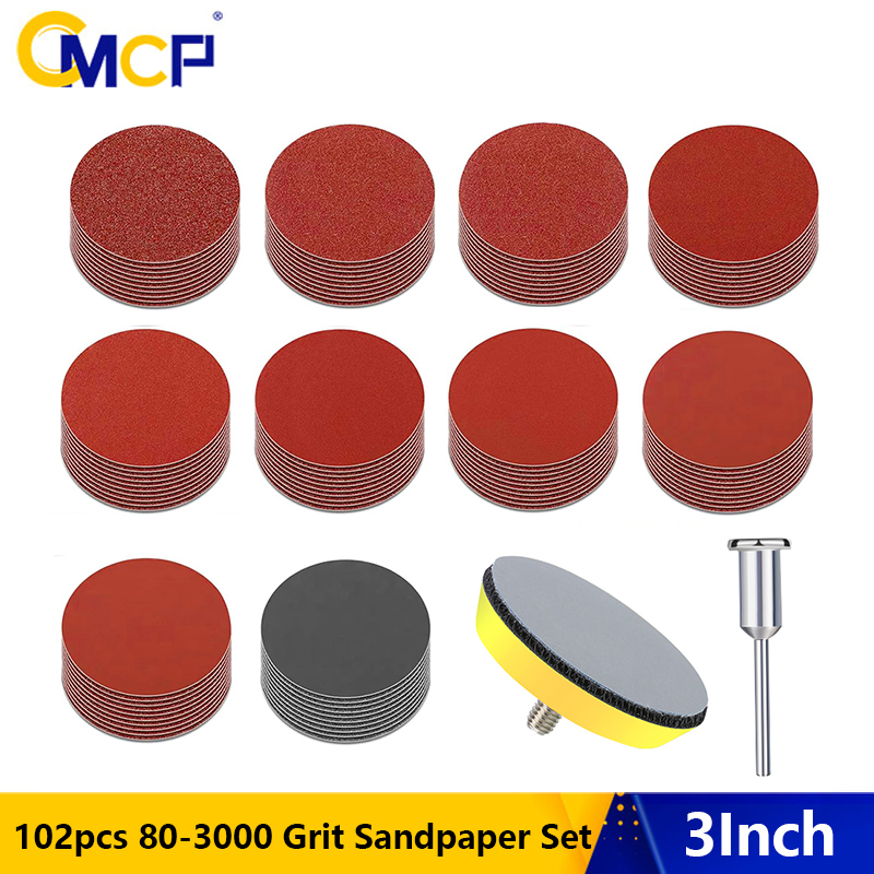 Grinder Polishing Pad Kit - CMCP 102 pièces 3 pouces disques