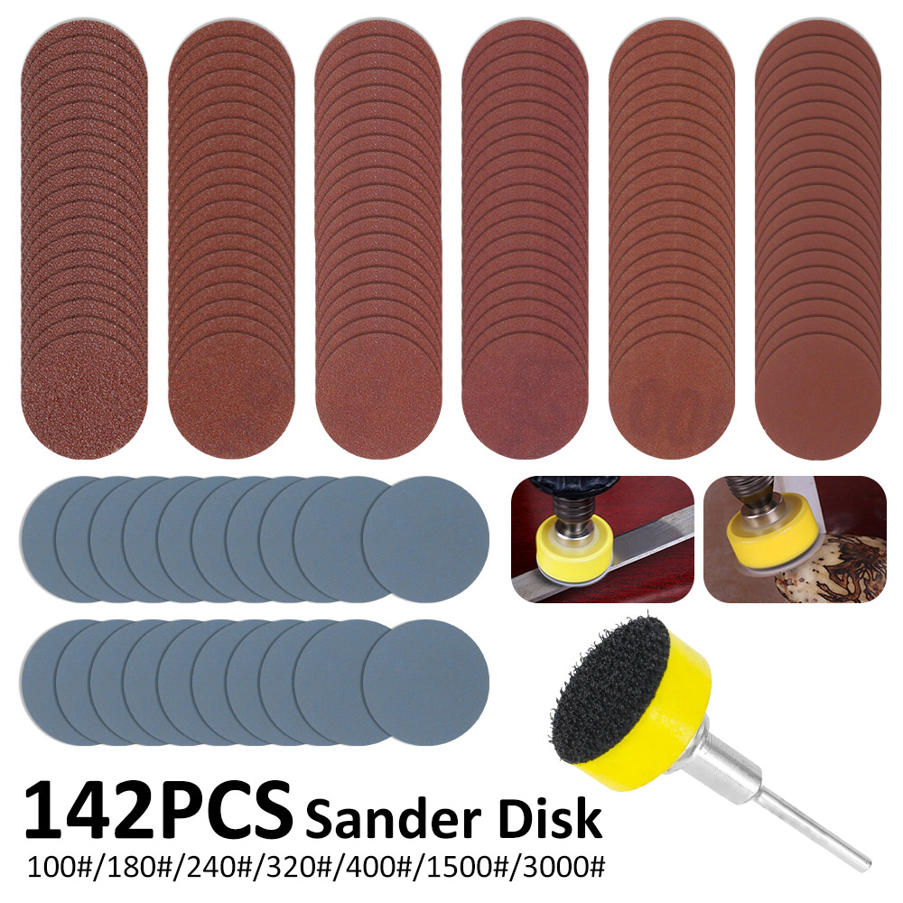 Grinder Polishing Pad Kit - Kit de 142 disques abrasifs de