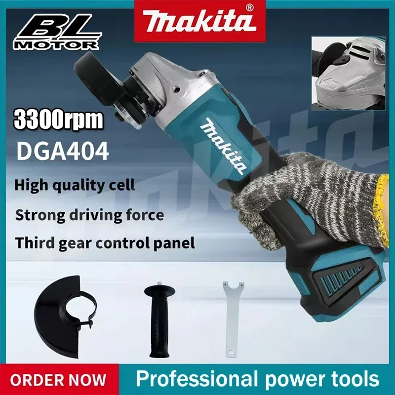 Cordless Angle Grinder 125Mm Brushless - Meuleuse d'angle Makita DGA404 125 mm