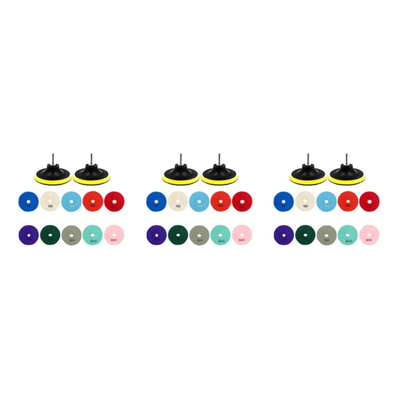Grinder Polishing Pad Kit - ABWP-36 pièces, ensemble de disques de