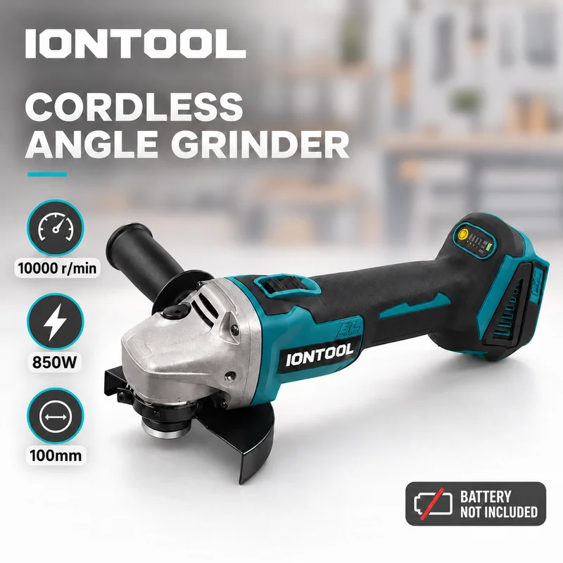 Brushless Grinder 100Mm 850W - IONTOOL Meuleuse d'angle sans fil portable