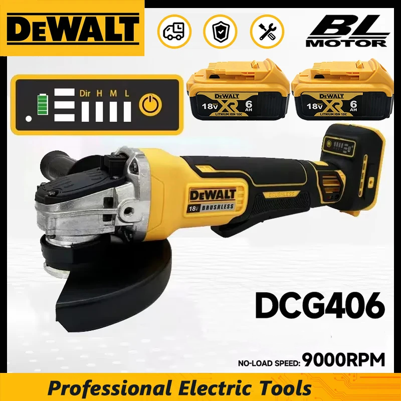 Cordless Angle Grinder 125Mm Brushless - Dewalt DCG406 Meuleuse d'angle sans balais