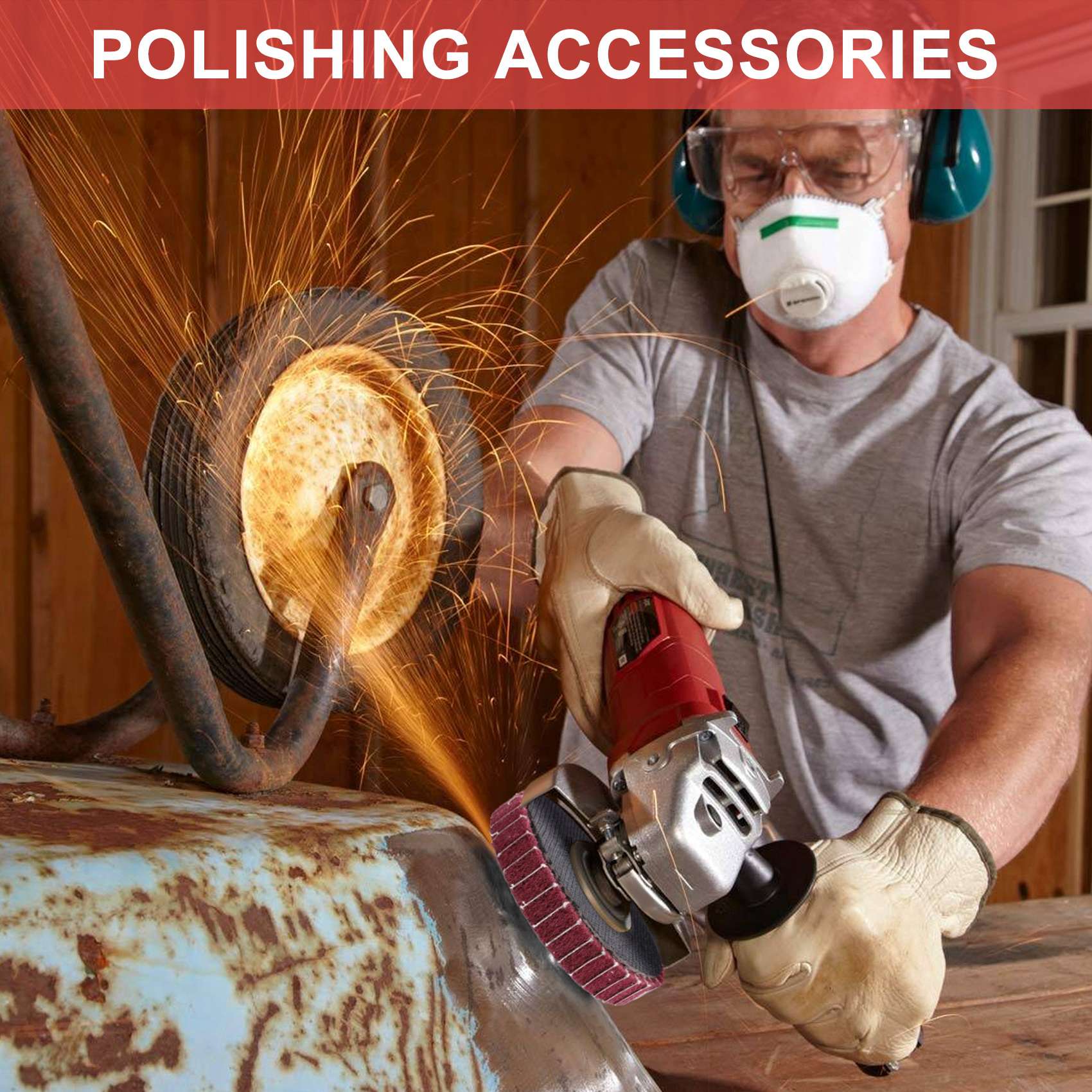 Angle Grinder Flap Disc Set - Jeu de disques à lamelles en