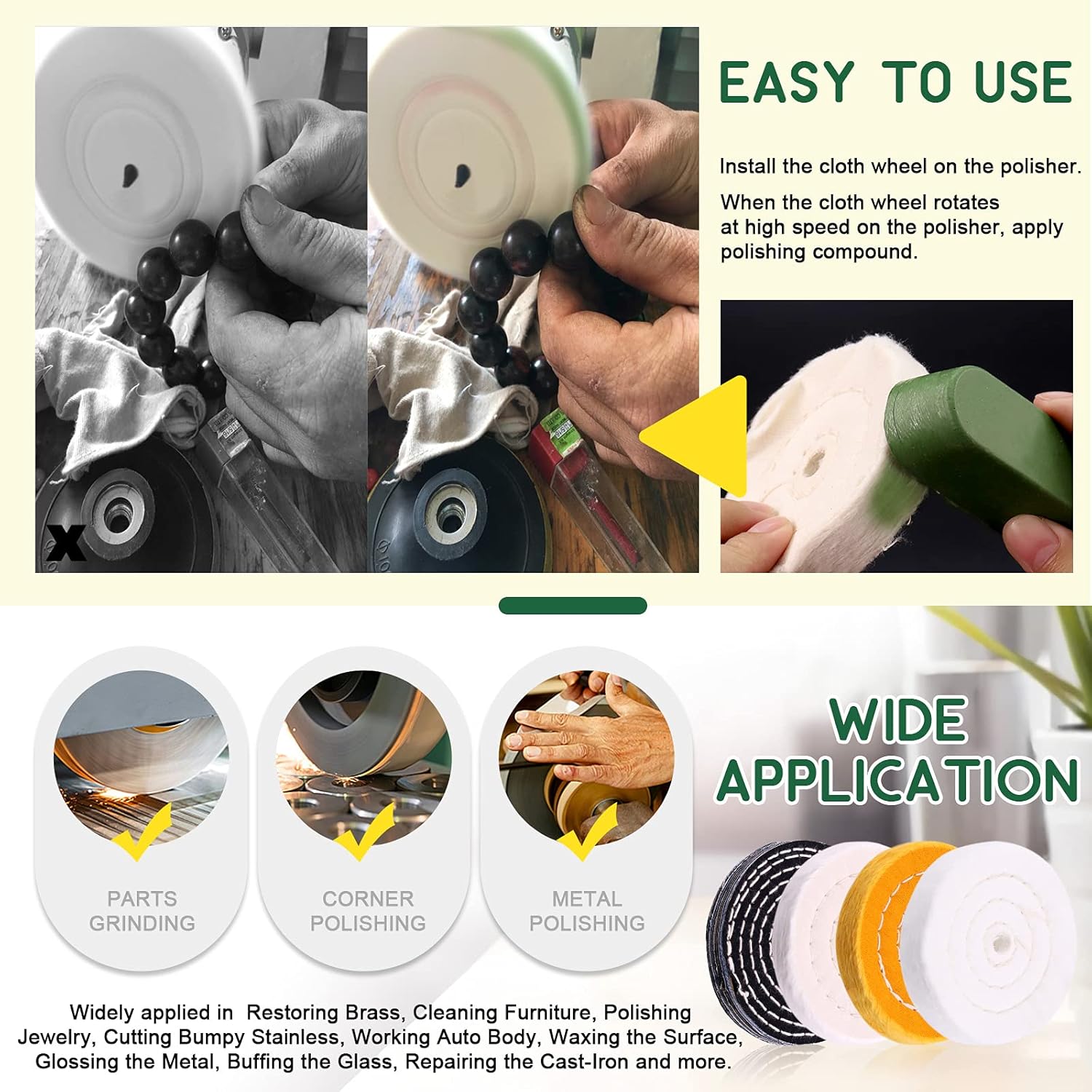 Kit de polissage pour meuleuse - Grinder Polishing Pad Kit avis et prix