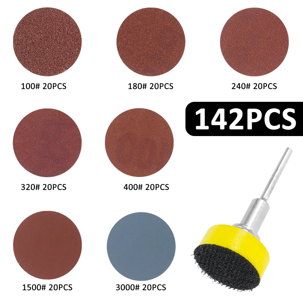 Kit de 142 disques abrasifs de - Grinder Polishing Pad Kit avis et prix
