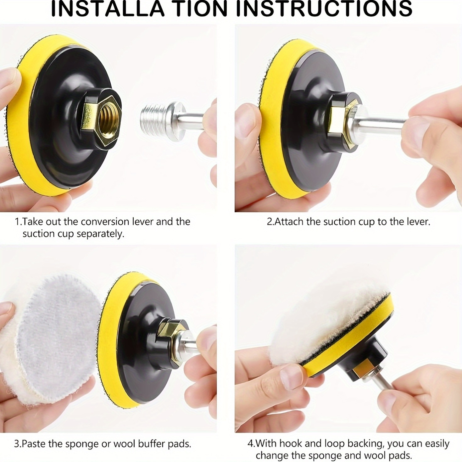 Kit de tampons éponges de poli - Grinder Polishing Pad Kit avis et prix