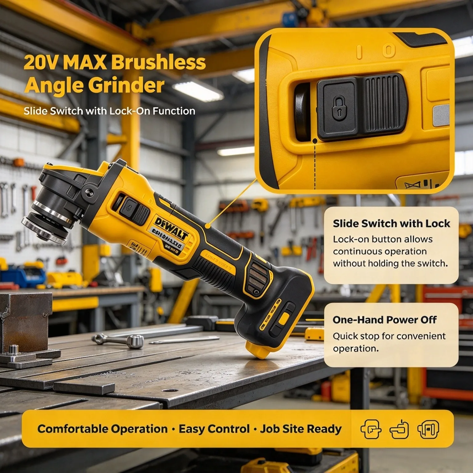 Meuleuse d'angle DEWALT DCG409 - Cordless Angle Grinder 125Mm Brushless avis et prix
