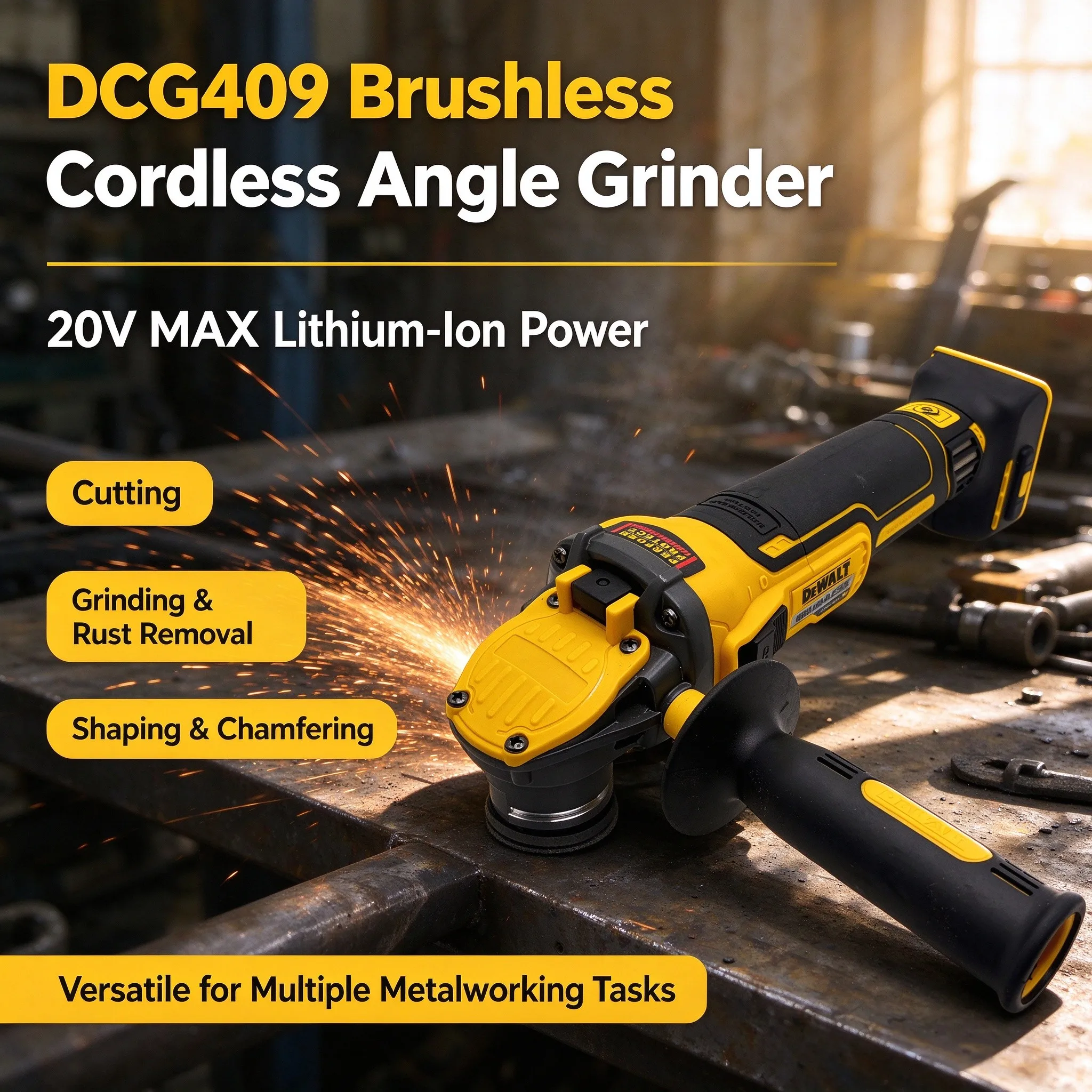 Meuleuse d'angle DEWALT DCG409 - Cordless Angle Grinder 125Mm Brushless avis et prix