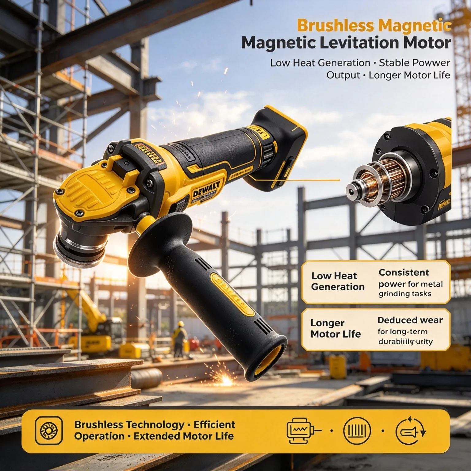 Meuleuse d'angle DEWALT DCG409 - Cordless Angle Grinder 125Mm Brushless avis et prix