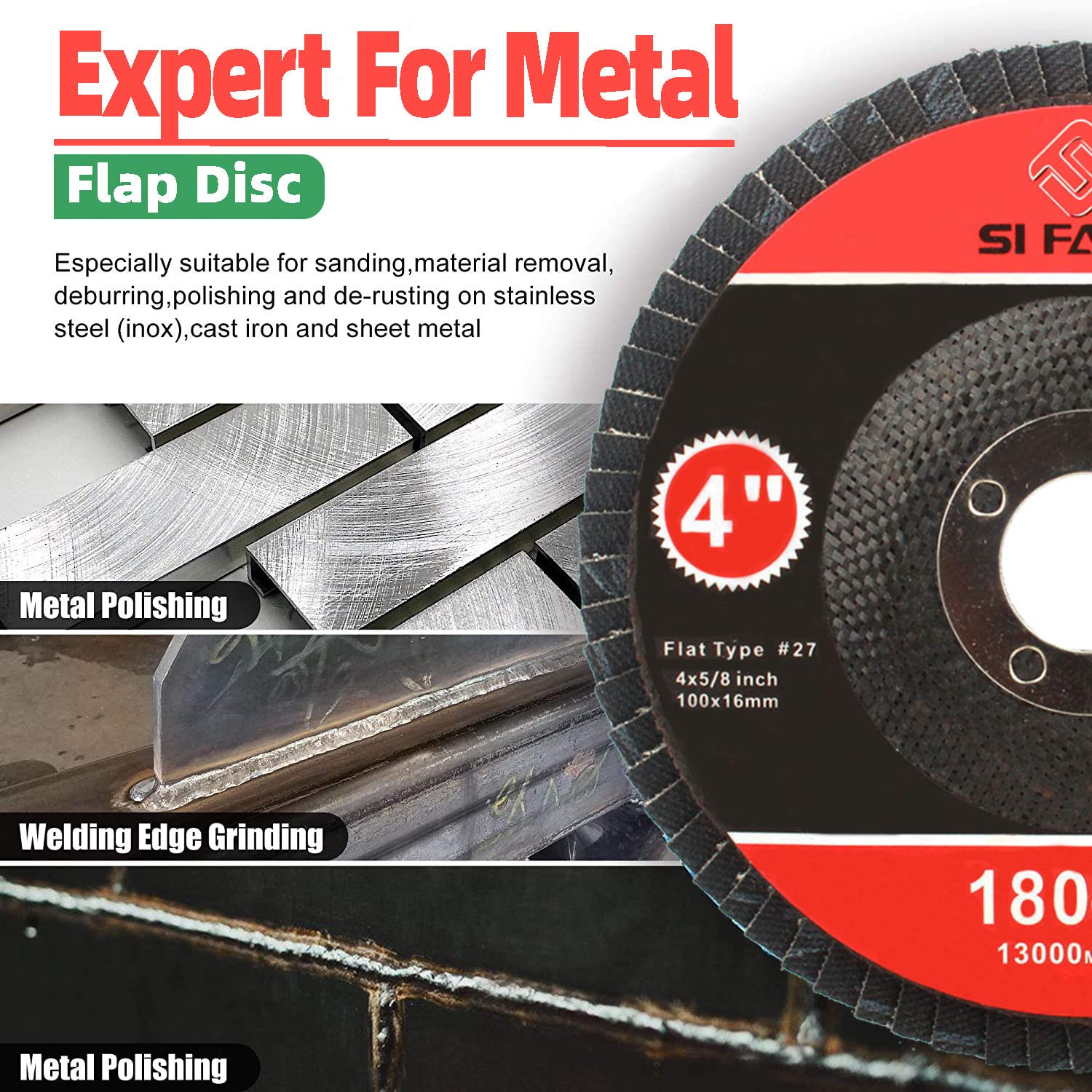 Disques à lamelles en zircone  - Angle Grinder Flap Disc Set avis et prix