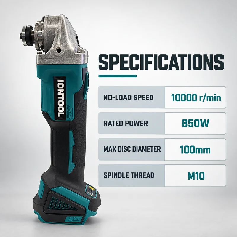 IONTOOL Meuleuse d'angle sans  - Brushless Grinder 100Mm 850W avis et prix