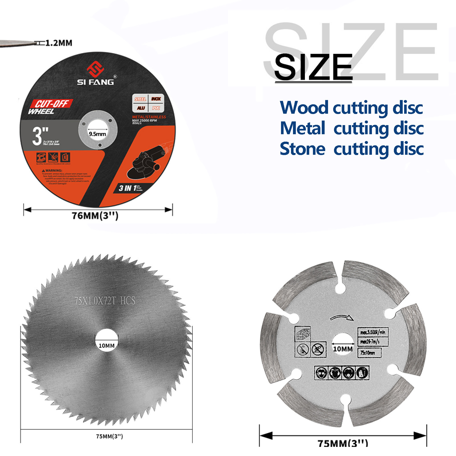 Disque de coupe pour bois 10 p - Angle Grinder Flap Disc Set avis et prix