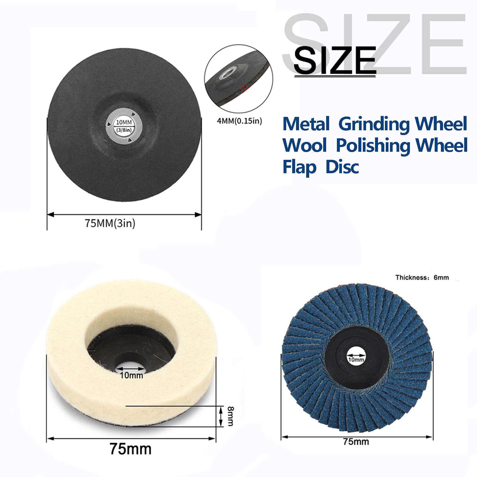 Disque de coupe pour bois 10 p - Angle Grinder Flap Disc Set avis et prix