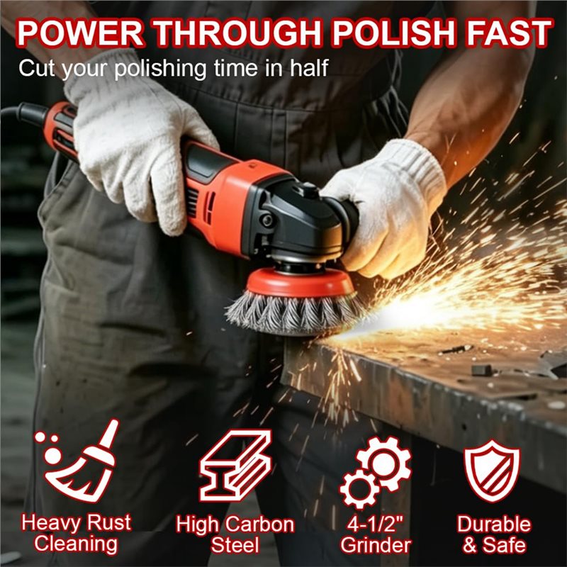 Ensemble de 7 brosses métalliq - Angle Grinder Wire Brush Wheel avis et prix
