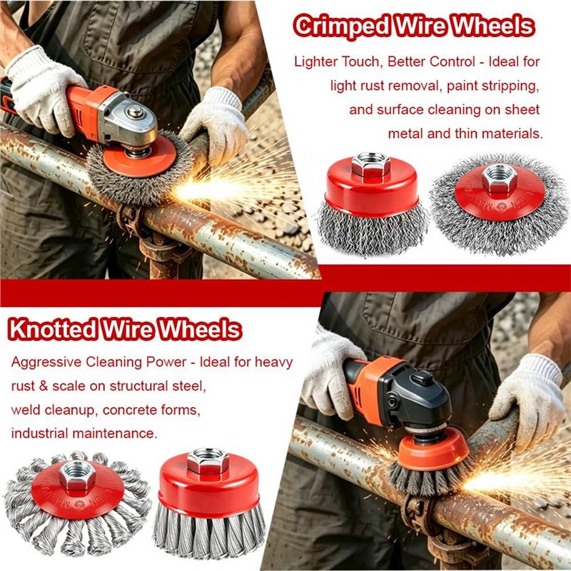 Ensemble de 7 brosses métalliq - Angle Grinder Wire Brush Wheel avis et prix