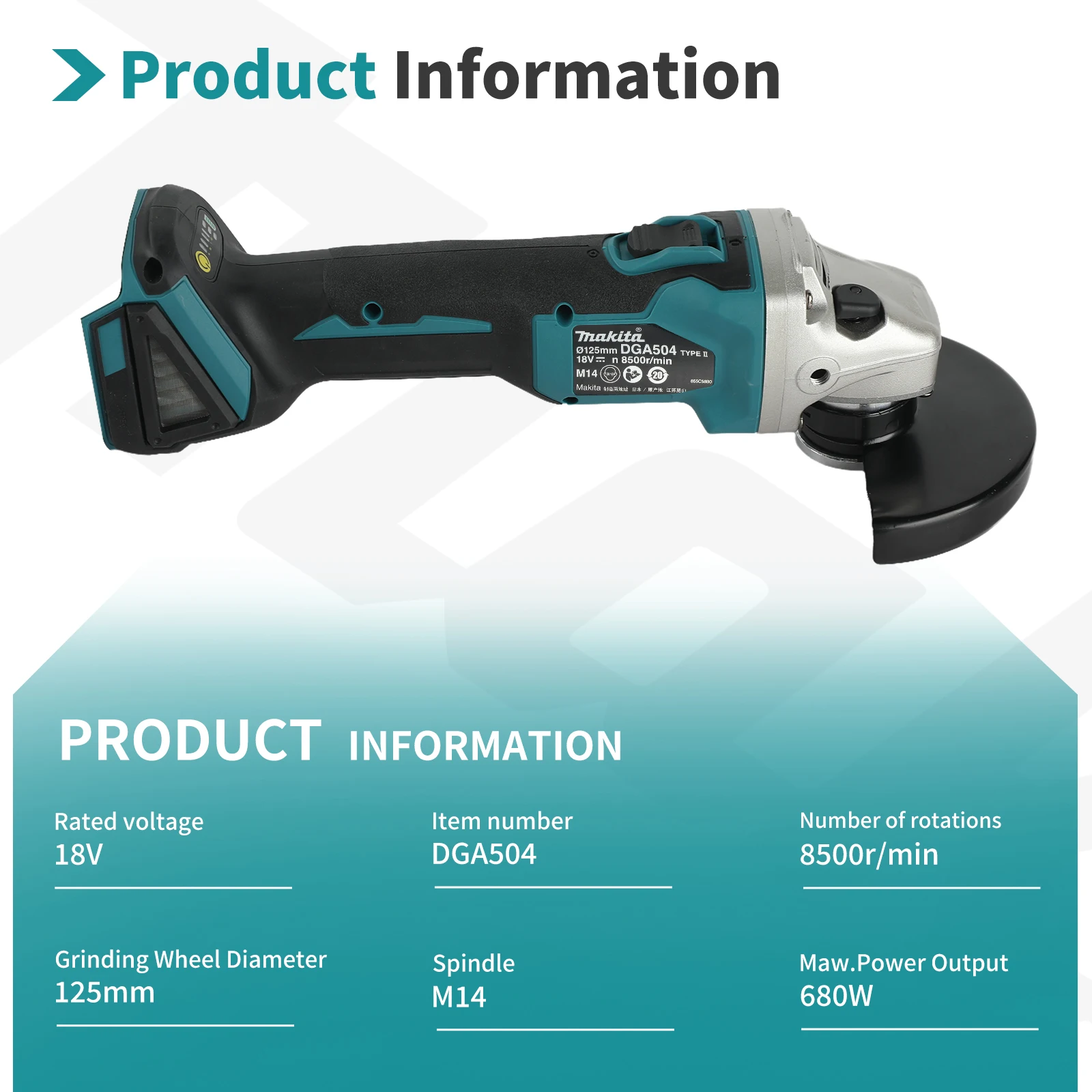 Meuleuse d'angle sans balais a - Cordless Angle Grinder 125Mm Brushless avis et prix