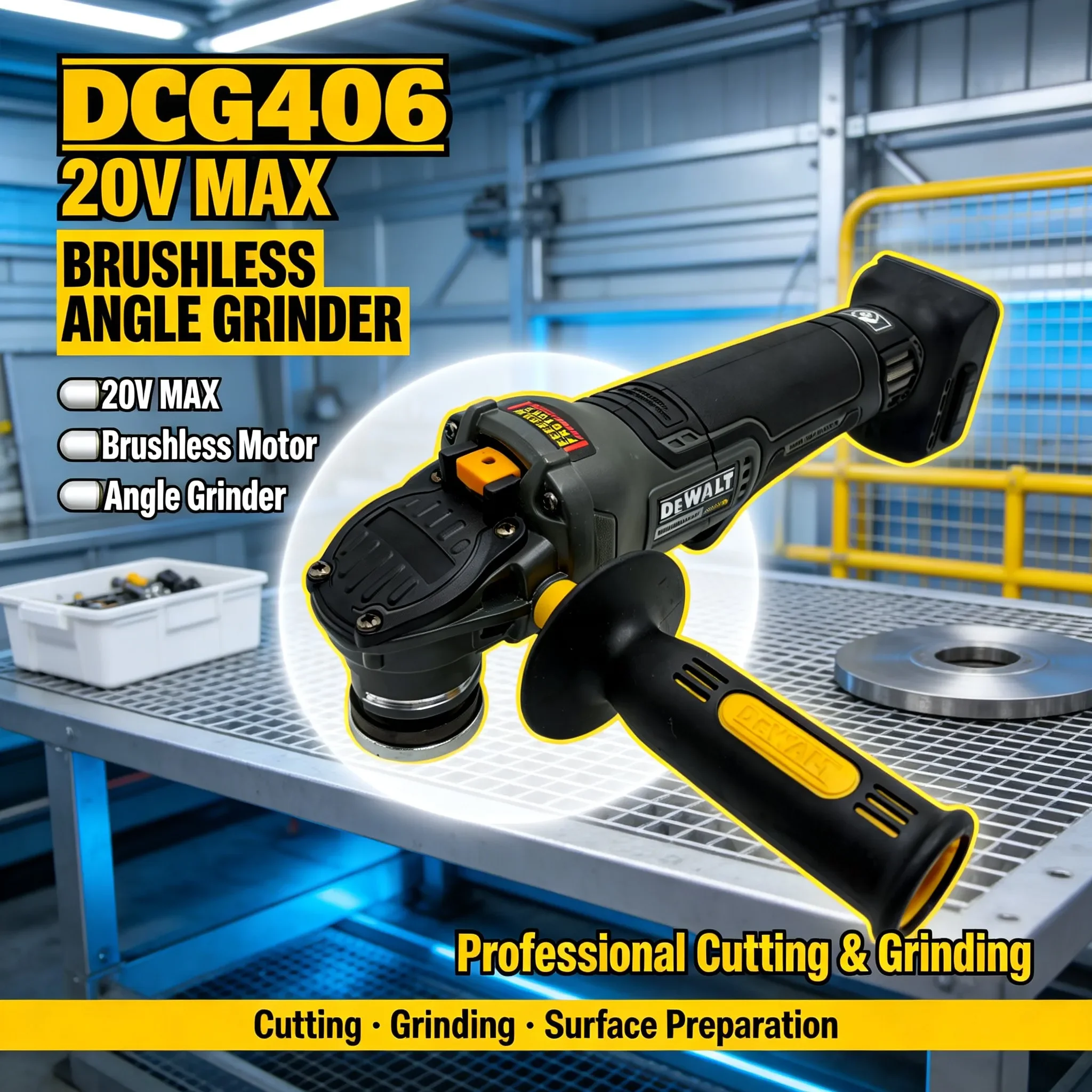 DEWALT DCG406 Meuleuse d'angle - Cordless Angle Grinder 125Mm Brushless avis et prix