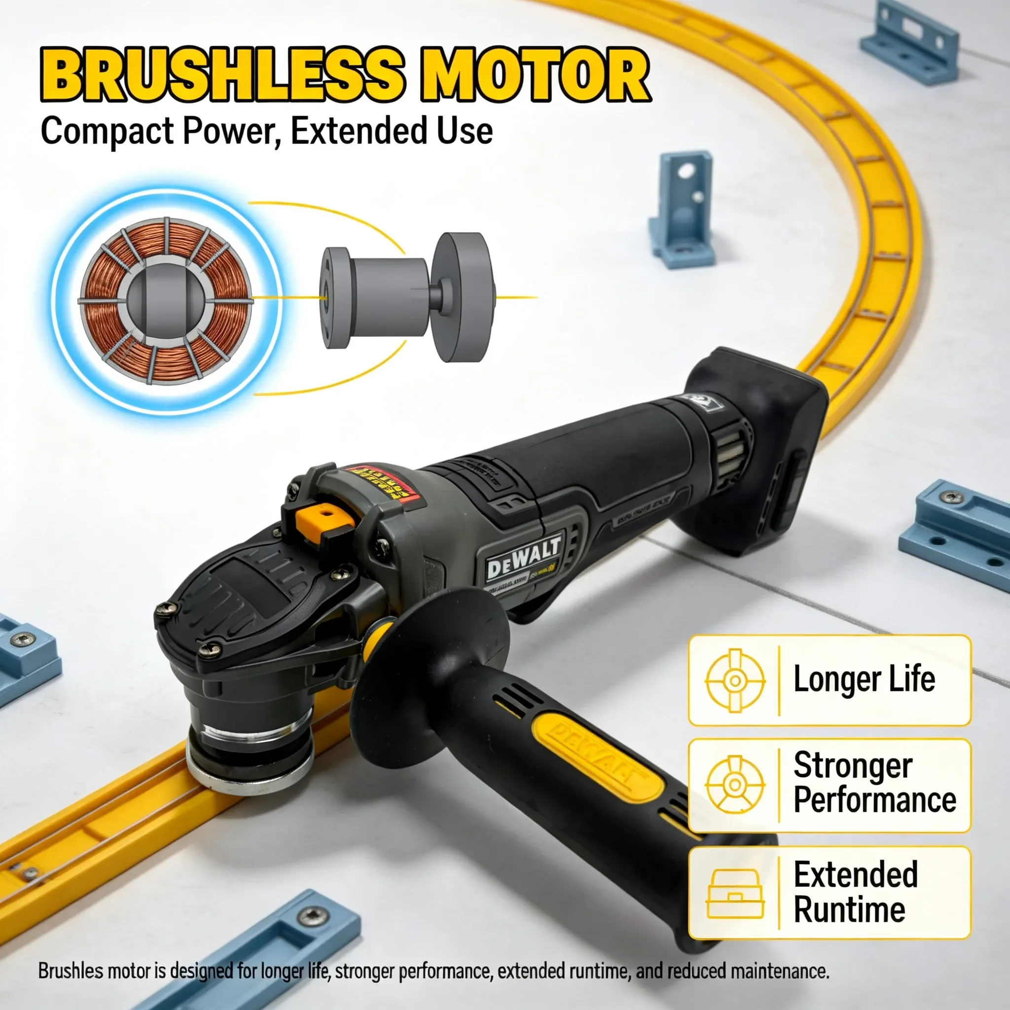 DEWALT DCG406 Meuleuse d'angle - Cordless Angle Grinder 125Mm Brushless avis et prix
