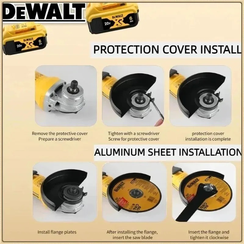 Meuleuse d'angle Dewalt DCG406 - Cordless Angle Grinder 125Mm Brushless avis et prix