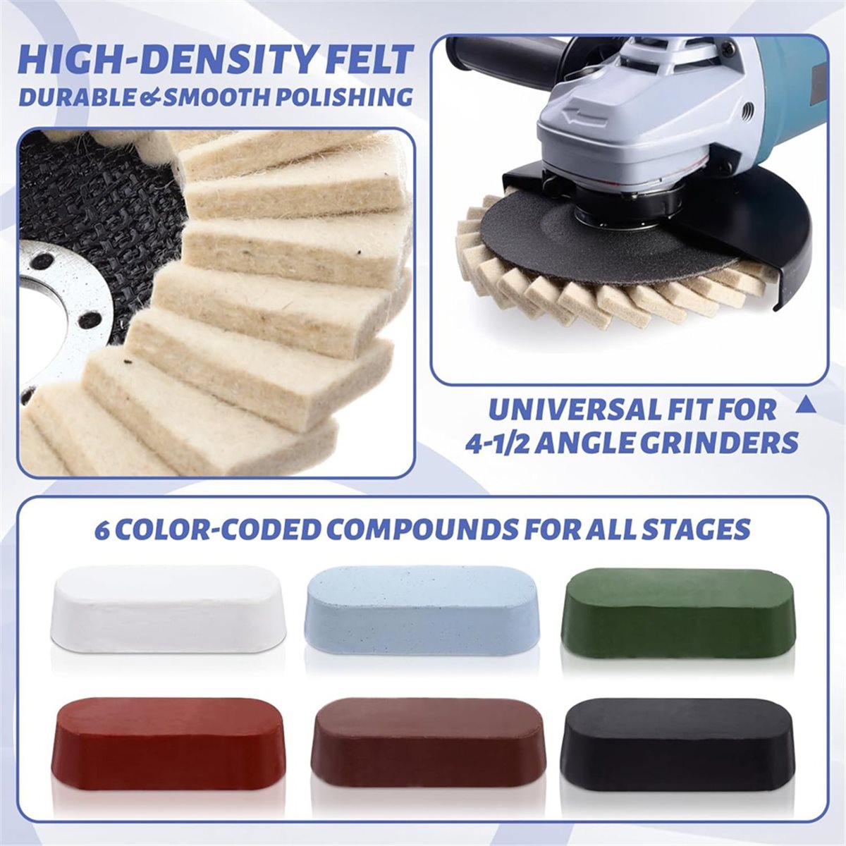 Nouveau 2026 – Kit de 24 disqu - Angle Grinder Flap Disc Set avis et prix