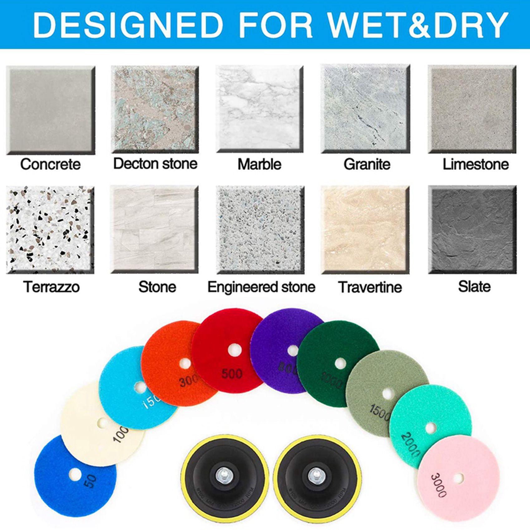 AC23-24 pièces, ensemble de di - Grinder Polishing Pad Kit avis et prix