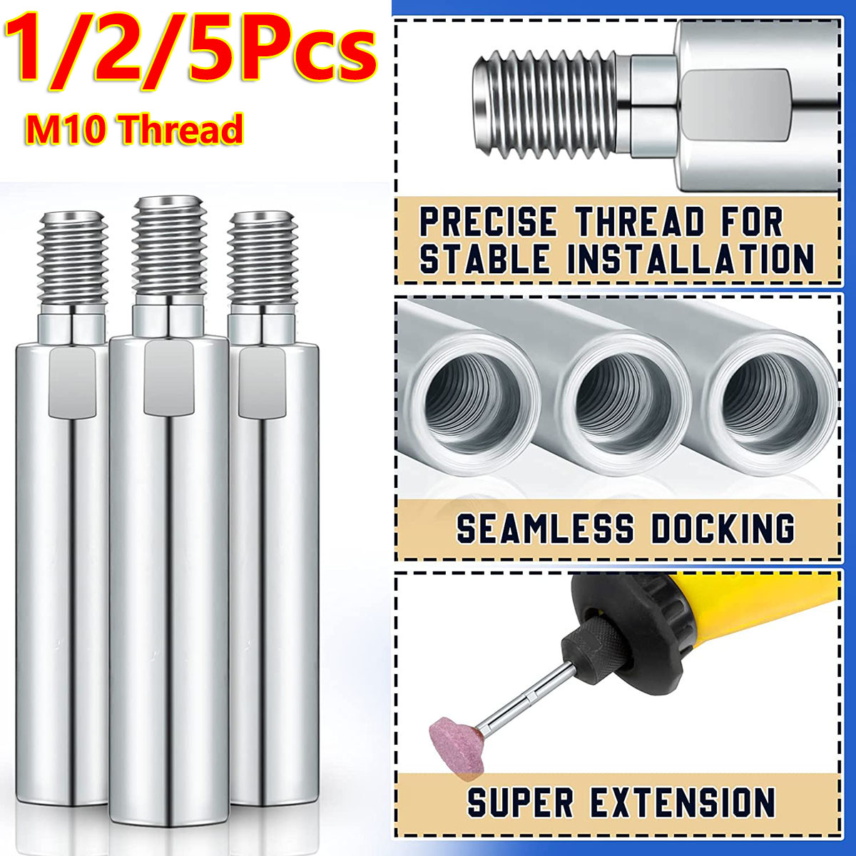 1/2/5 Pièces Tige d'extension  - Grinder Polishing Pad Kit avis et prix