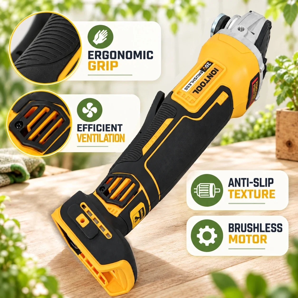 IONTOOL Meuleuse d'angle sans  - Angle Grinder Variable Speed Corded avis et prix