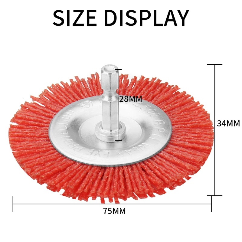 Brosse plate en nylon, roue ab - Angle Grinder Wire Brush Wheel avis et prix