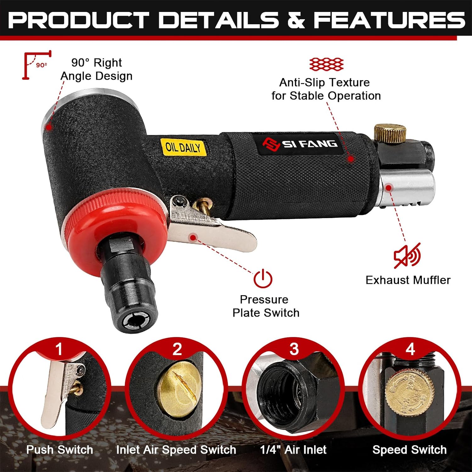 Mini meuleuse pneumatique d'an - Die Grinder 1/4 Inch Air avis et prix