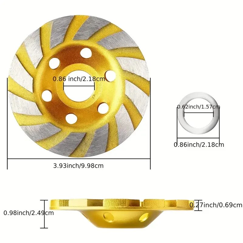 Meule diamantée turbo de 4 pou - Angle Grinder Diamond Blade Concrete avis et prix