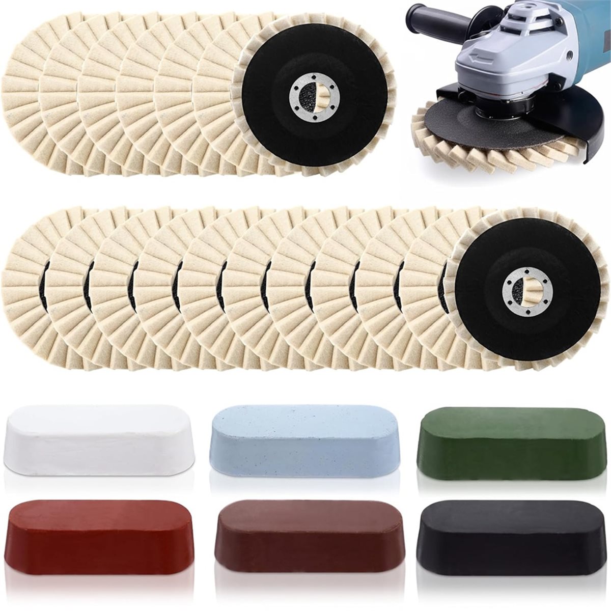 Nouveauté@@ Ensemble de 24 dis - Angle Grinder Flap Disc Set avis et prix