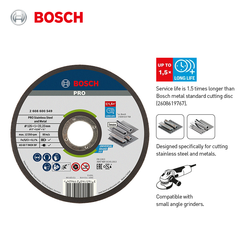 Bosch 125mm disque de coupe ro - Angle Grinder Cutting Disc 125Mm avis et prix
