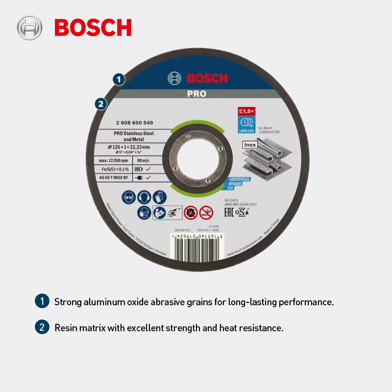 Bosch 125mm disque de coupe ro - Angle Grinder Cutting Disc 125Mm avis et prix